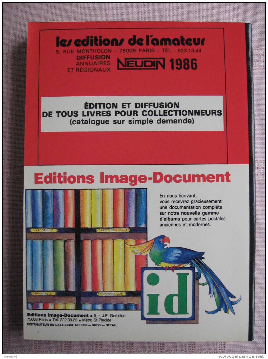 Catalogue NEUDIN    Année 1986    Occasion - Livres & Catalogues