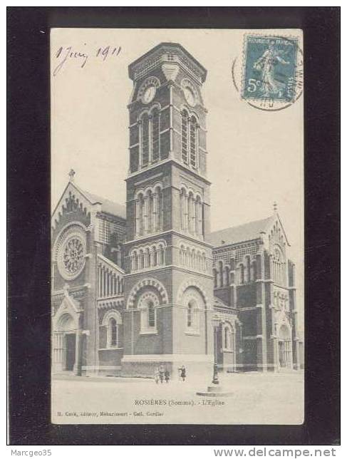 Rosières L'église édit.cadé Belle Carte - Rosieres En Santerre