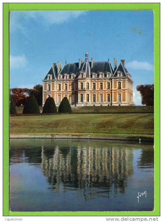 SCEAUX - LE BASSIN ET LA FACADE OUEST DU CHATEAU - Carte écrite - Sceaux