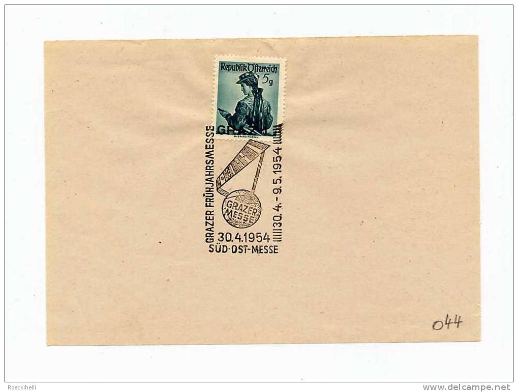 30.4.1954  - Sonderstempel-Blatt -  Grazer Frühjahrsmesse  (SSt 044) - Storia Postale