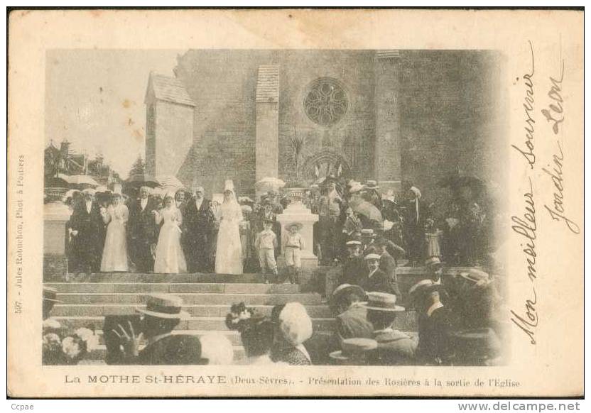 Présentation Des Rosières à La Sortie De L'Eglise. - La Mothe Saint Heray