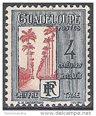 Guadeloupe 1928 Michel Taxe 26 Neuf ** Cote (2004) 0.40 Euro Allée Des Palmiers - Strafport