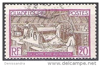 Guadeloupe 1928 Michel 102 O Cote (2004) 0.60 Euro Raffinerie De Sucre Cachet Rond - Used Stamps