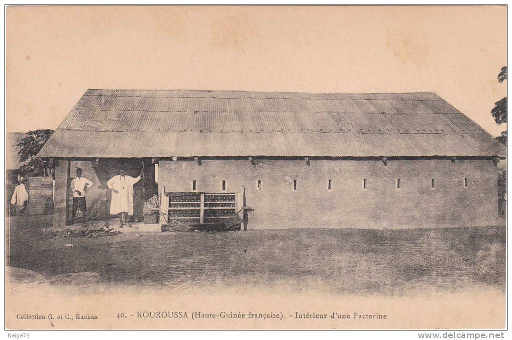 Cpa - Kouroussa - Intérieur D'une Factorine - Guinea