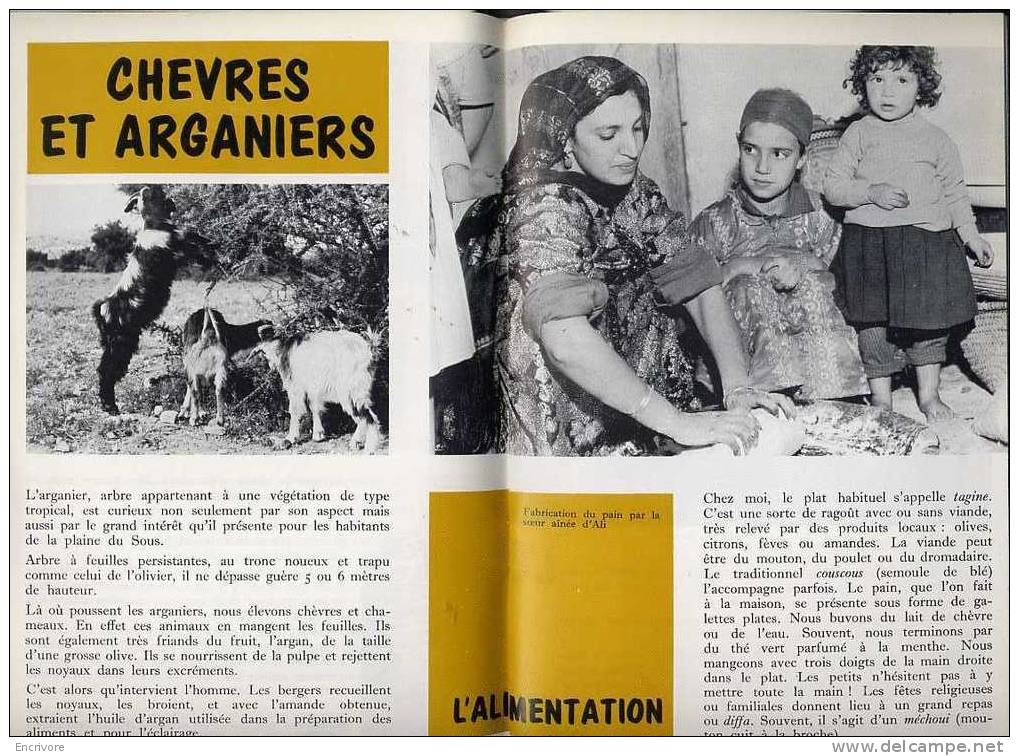 BT 738  Jan 1972 Ali Enfant Du SOUS Maroc Berbere Oued Douar  Arganier -metiers Forgeron Bourrelier- Couleuvre- CIRQUE - Non Classés