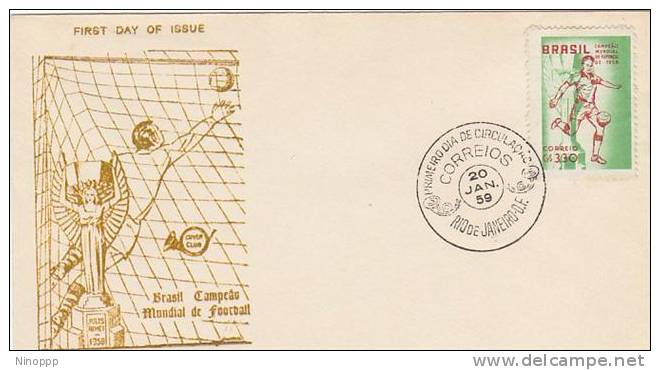 Brazil-1959 World Football Cup, Brazil World Champion  FDC - Other & Unclassified