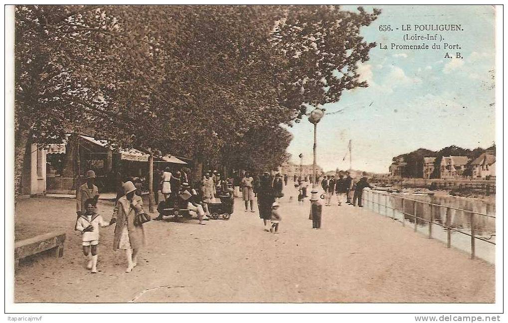 Loire Atlantique :   LE POULIGUEN   Vue  Sur  La Promenade Du Port - Le Pouliguen