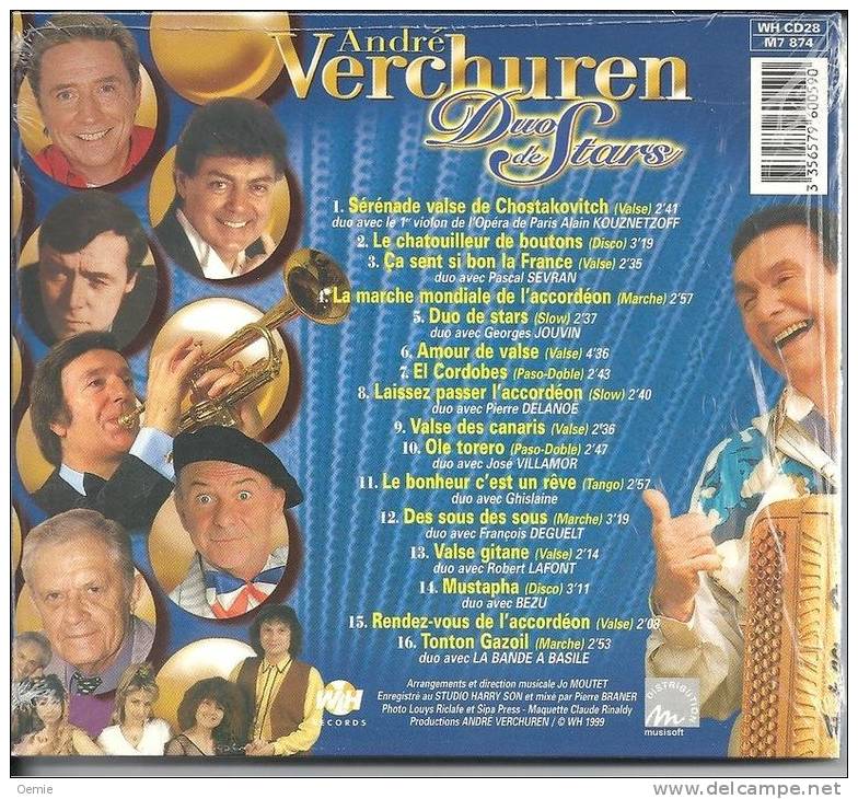 ANDRE VERCHUREN  °  DUO DE STARS    //   CD NEUF    16 TITRES - Strumentali
