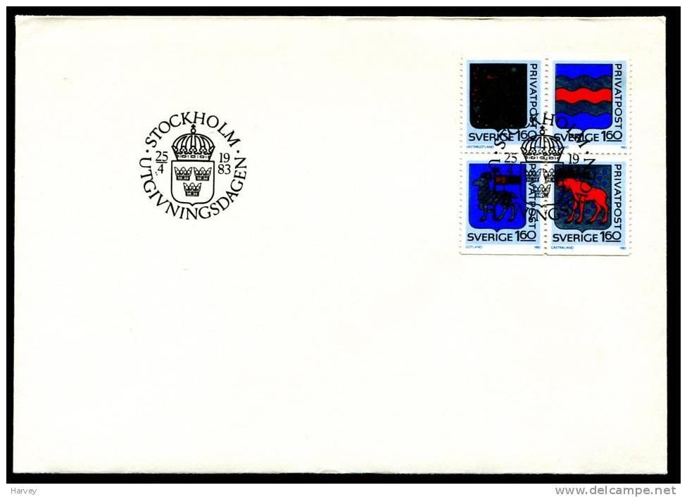 FDC/PPJ Suède 25/04/1983 - Covers