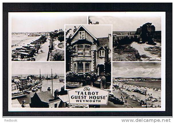 Real Photo Multiview Postcard The Talbot Guest House Weymouth Dorset - Ref 503 - Weymouth