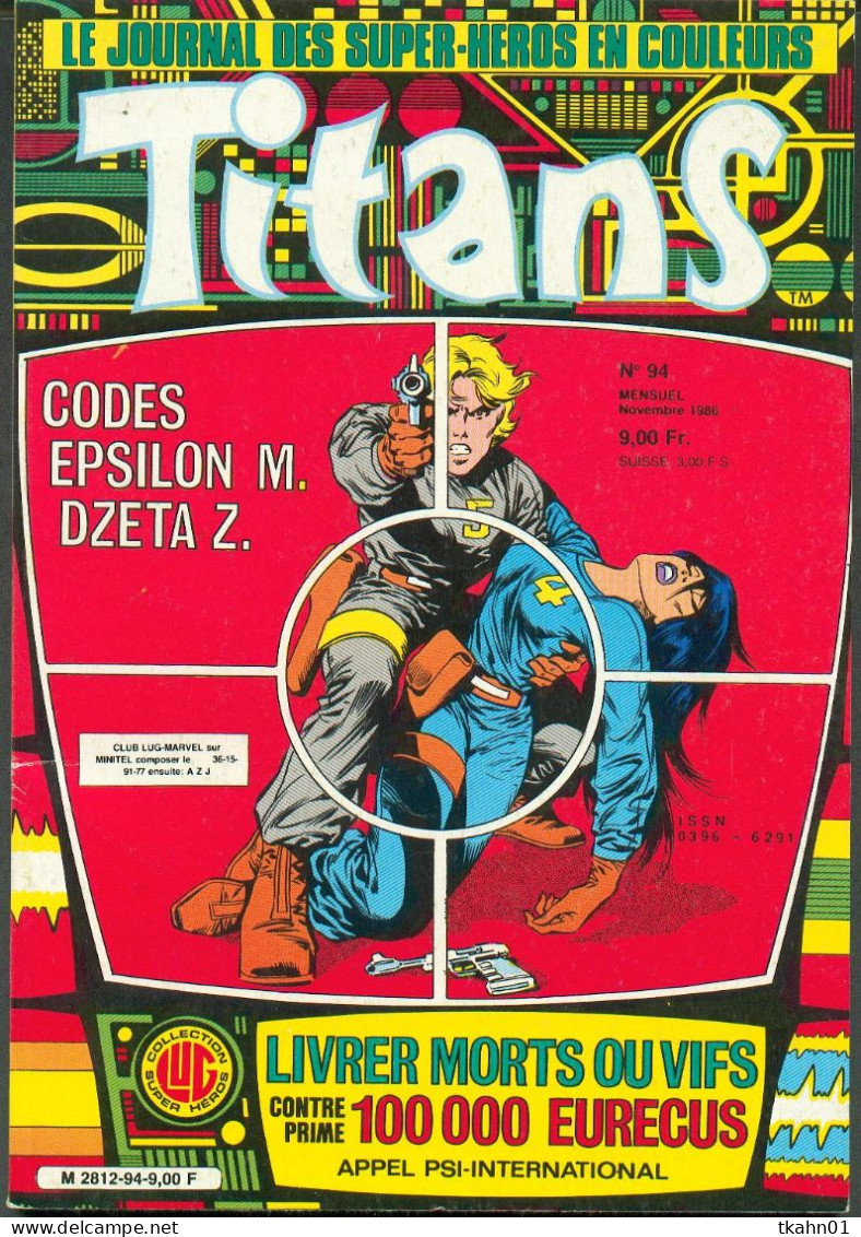 TITANS   N° 94   LUG  DE  1986  TBE - Titans