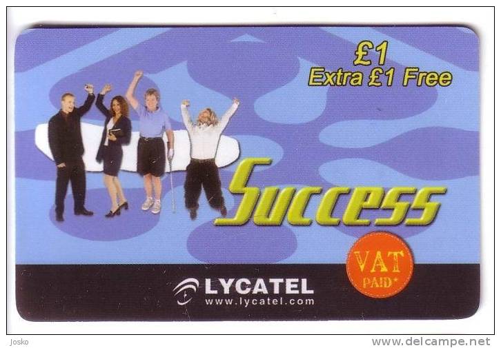 LYCATEL - Success ( England ) * Prepaid Card - A Identifier