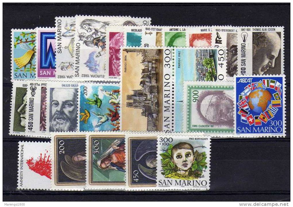 San Marino 1982 - Annata 24 V. ** - Annate Complete