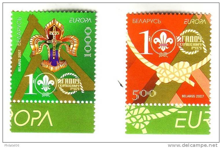 100 ANS DE SCOUTISME   BELARUS  2007 - Altri & Non Classificati