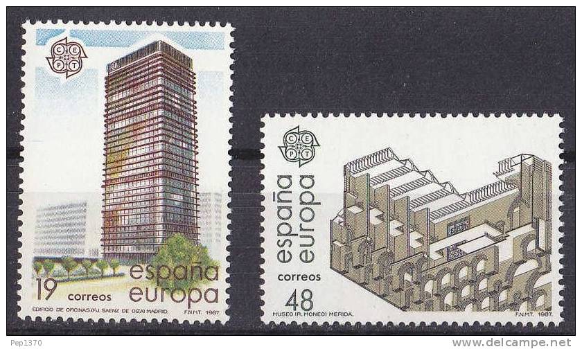 ESPAÑA 1987 - EUROPA CEPT - Edifil 2904-05 - Yvert 2517-2518 - 1987