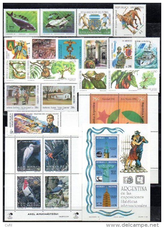 ARGENTINE 1993 - COMMEMORATIFS (17v + 3 BF) - Unused Stamps