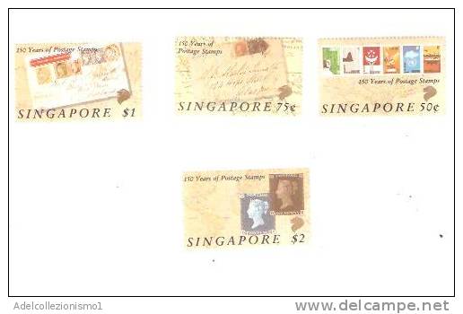 32905) SINGAPORE- SERIE COMPLETA -MNH** - 150°ann.del Penny Black--LONDON 90- - Singapore (1959-...)