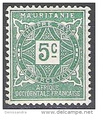 Mauritanie 1914 Michel Taxe 9 Neuf ** Cote (2001) 0.50 Euro Chiffre Au Milieu - Neufs