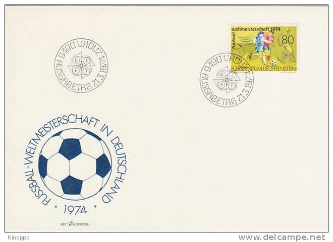 Liechtenstein-1974 Football World Cup FDC - Other & Unclassified