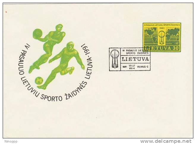 Lithuania-1991 Sports Prepaid Envelope - Other & Unclassified