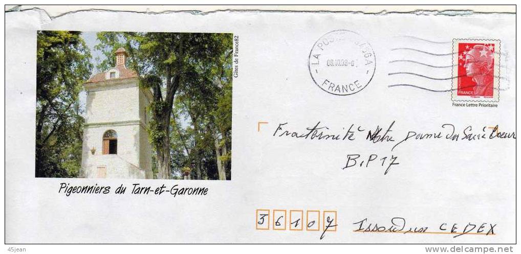 France: 1998 PAP, Pigeonniers Du Tarn Et Garonne - PAP: Aufdrucke/Beaujard