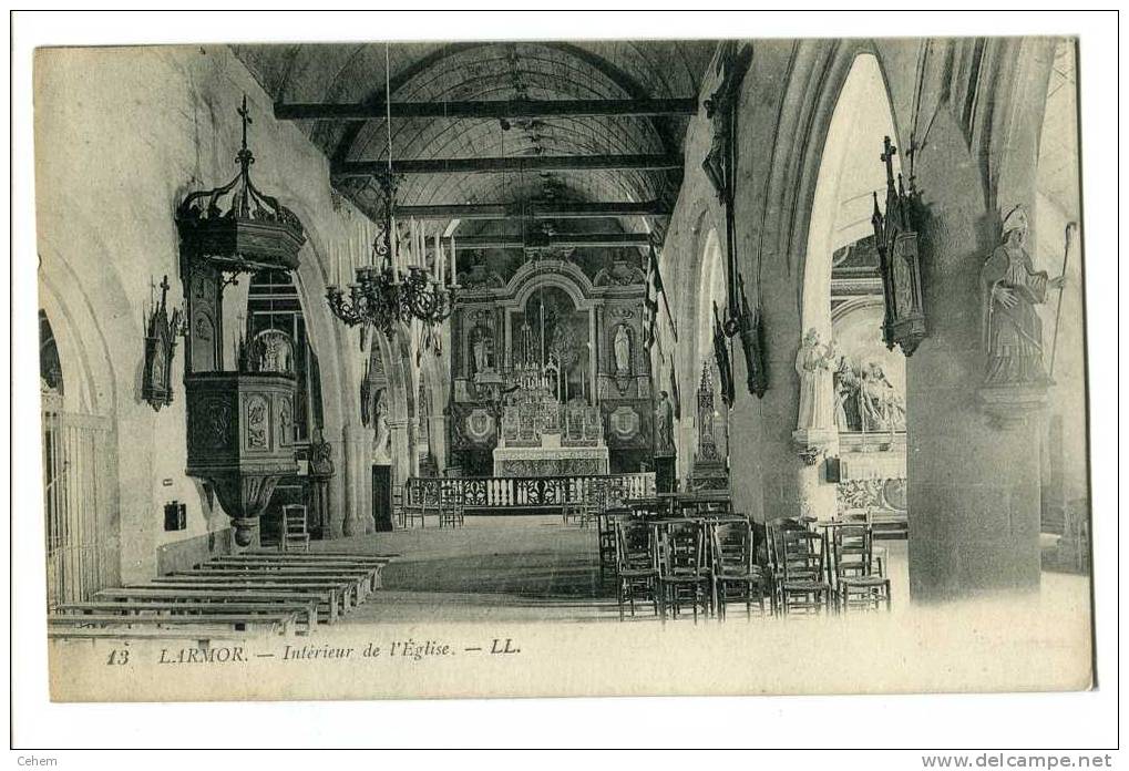 LARMOR-PLAGE 56 INTERIEUR DE L'EGLISE LL13 - Larmor-Plage