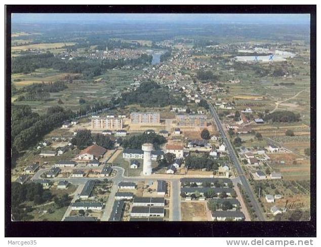 Selles Sur Cher Vue Générale Aérienne Au Fond L'usine De Céramique édit.valoire N° F5.011 Belle Cpsm - Selles Sur Cher