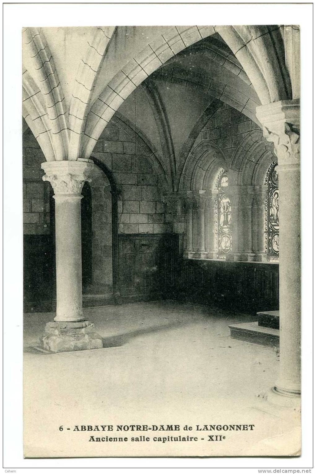 ABBAYE NOTRE DAME DE LANGONNET 56 ANCIENNE SALLE CAPITULAIRE 6 - Gourin