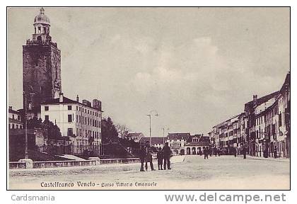 Castelfranco Veneto(Treviso)-Corso Vittorio Emanuele-1917 - Treviso