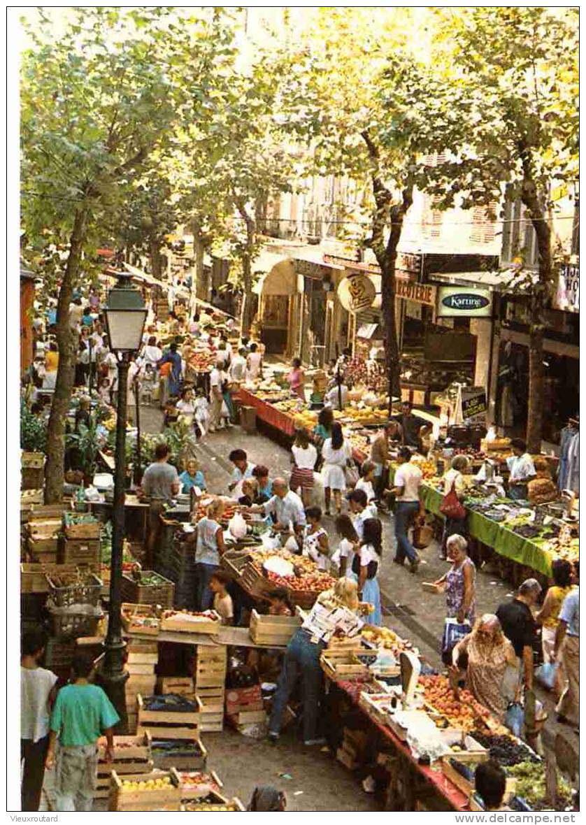 CPSM. TOULON. LE MARCHE DU COURS LAFAYETTE. - Mercados