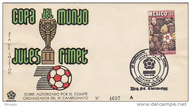 Mexico-1970 Football World Cup FDC - Other & Unclassified