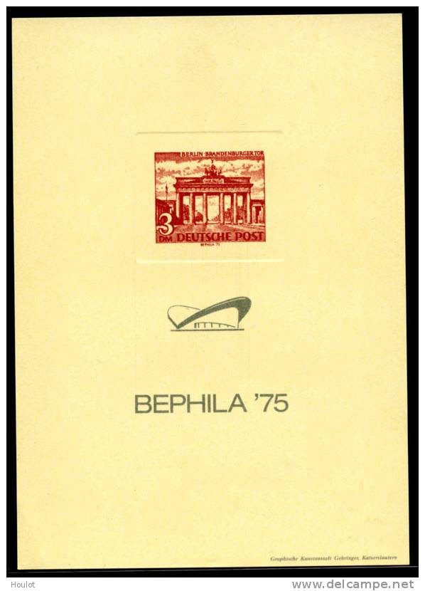 Berlin Mi.N° 59 *  Sonderdruck Als Épreuve De Luxe  Zur Berliner Phila Ausstellung 1975 Von Der Graphischen Kunstanstalt - Ungebraucht