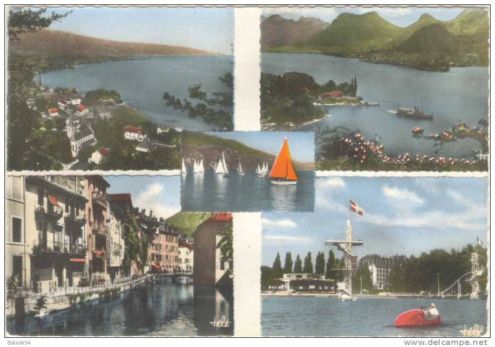 CPSM - DUINGT - TALLOIRES - Vieux Quartiers - La Plage D'ANNECY - Duingt