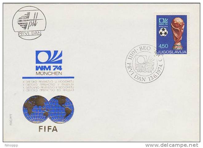 Yugoslavia-1974 Football World Cup FDC - Other & Unclassified