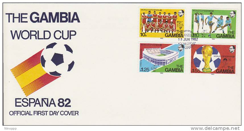 Gambia-1982 Football World Cup Spain FDC - Other & Unclassified