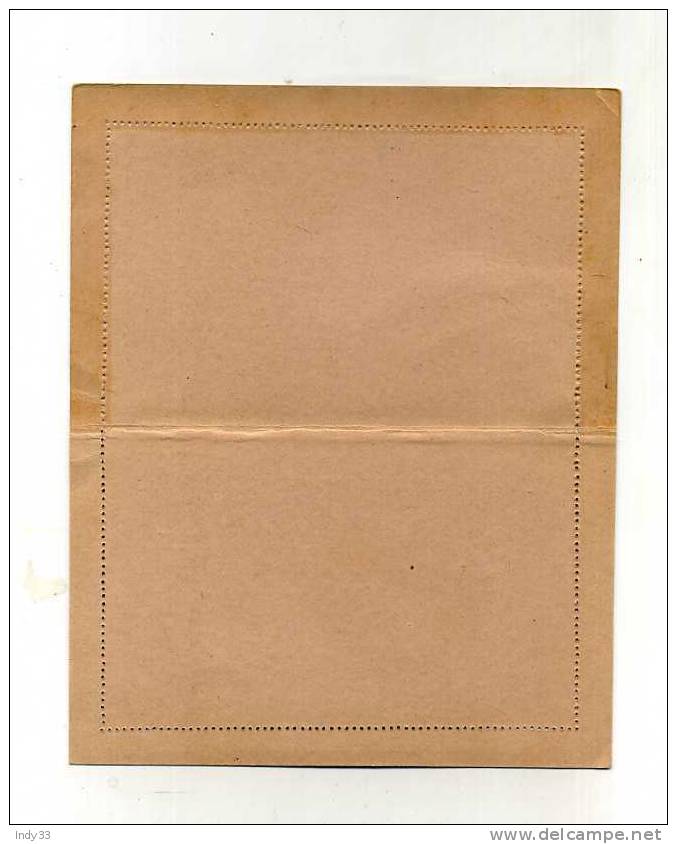 - FRANCE OBOCK . ENTIER SUR CARTE-LETTRE DE 25c - Covers & Documents