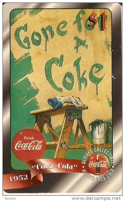 TARJETA DE ESTADOS UNIDOS DE COCA-COLA NUEVA MINT  Nº25 - Publicidad