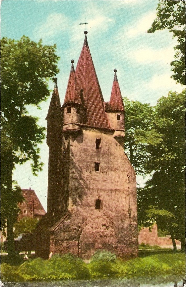 D - B - Augsburg, Fünfgradturm - "Fünfgrad"-tower - Ed. Georg G. Brunnwieser (gelaufen/ Circulée 1961) - Augsburg