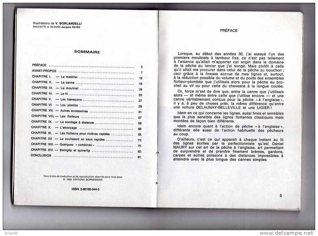 PÊCHEUR  A   L'ANGLAISE  LES   SECRETS   De Daniel Maury  Année 1992   100pages - Caccia/Pesca