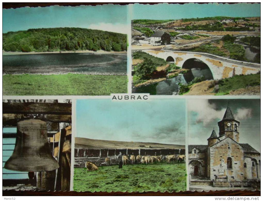 REGIONS - AUBRAC - Pont De Gournier - Cloche Des Perdus - Eglise De Nasbinals... Multivues. (CPSM) - Sonstige