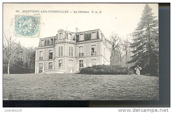 CPA 95-MONTIGNY-le-Cormeilles- Le Château  -Personnages Sur La Droite-SUIT8 122 - Montigny Les Cormeilles