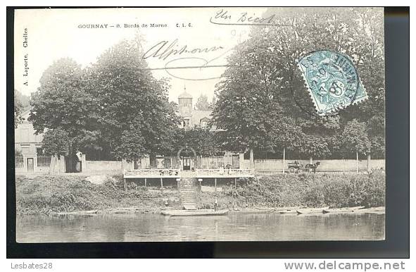 CPA 93-GOURNAY-Bords De Marne-petits Personnages Et Un Voiture à Cheval--SUIT8 136 - Gournay Sur Marne