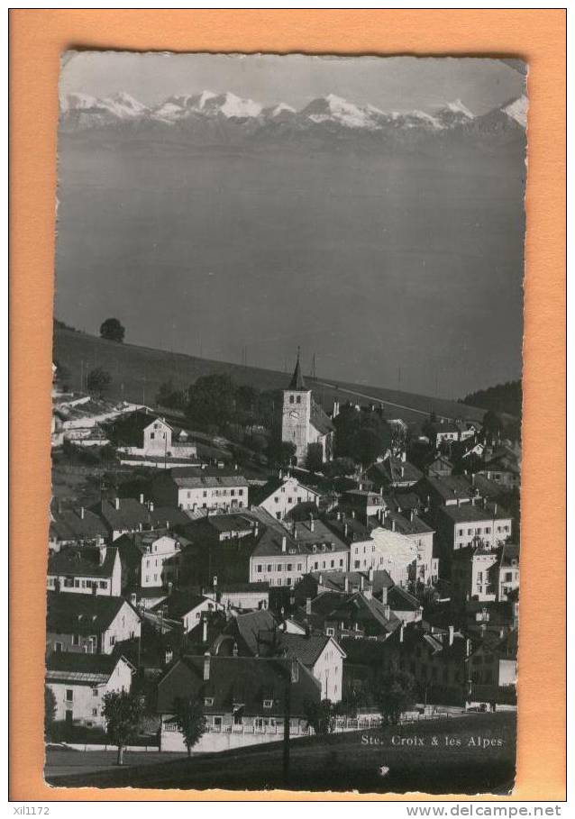 G925 Village De Ste Croix Et Les Alpes. Cachet Militaire Ecole De Recrues 1ère Division, 1939 Vers Le Lieu - Le Lieu