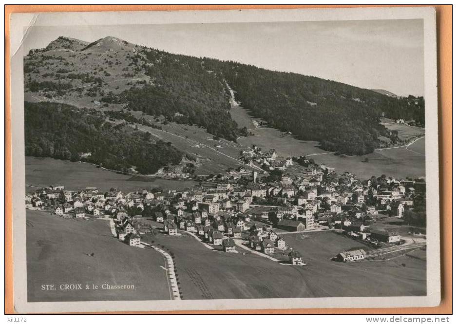 G930 Ste Croix Et Le Chasseron. Cachet 1941 Vers Colombier. Grand Format, Pli Angle. - Colombier