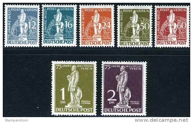 Germany Berlin 9N35-41 Mint Never Hinged UPU Set From 1949 - Unused Stamps