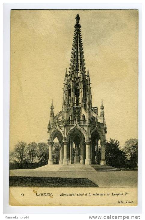 Laeken - Monument élevé à La Mémoire De Léopold Ier - Laeken