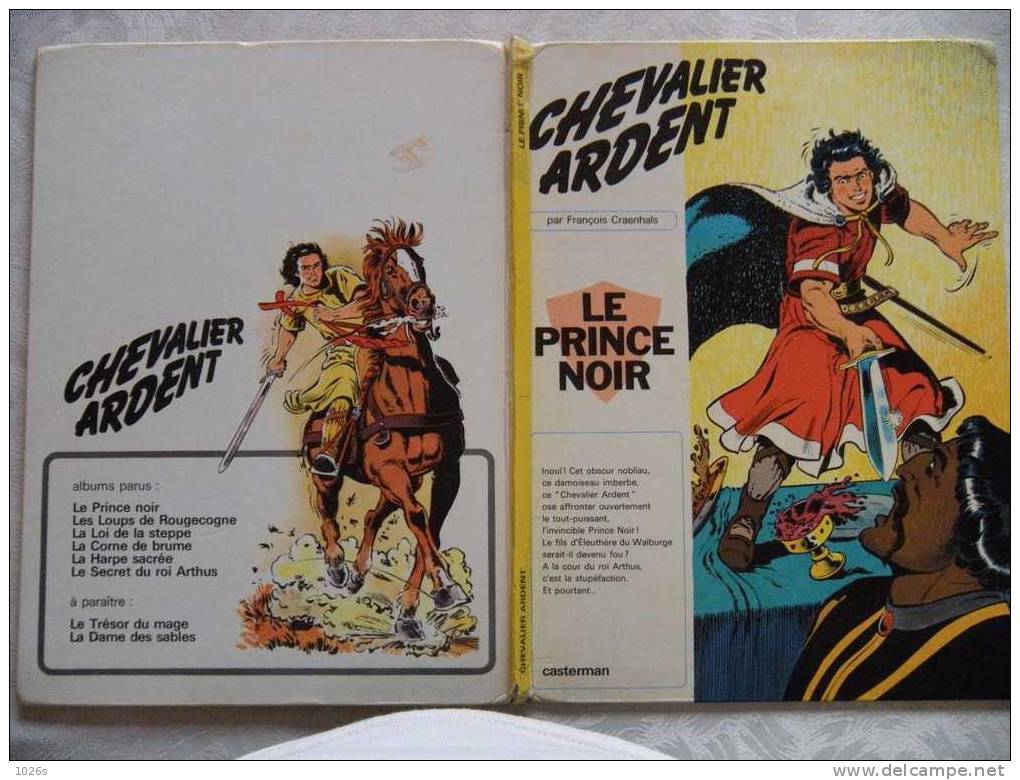 B.D.CHEVALIER ARDENT - LE PRINCE NOIR - 1970 - - Chevalier Ardent