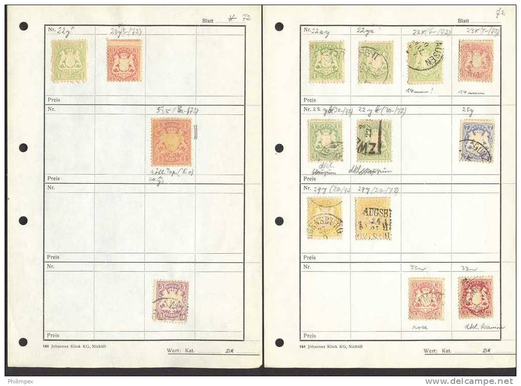 OLD GERMAN STATES, LOT  APPROVAL PAGES - BAVARIA And BADEN - Colecciones