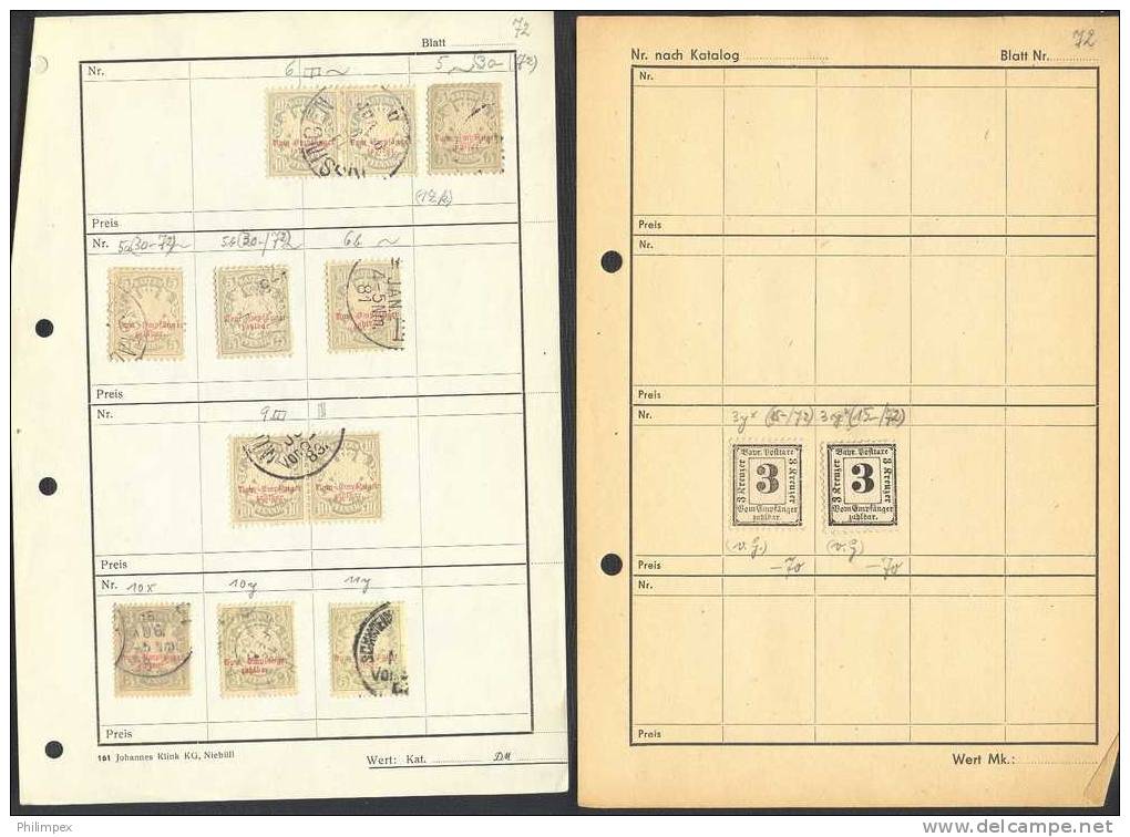OLD GERMAN STATES, LOT  APPROVAL PAGES - BAVARIA and BADEN
