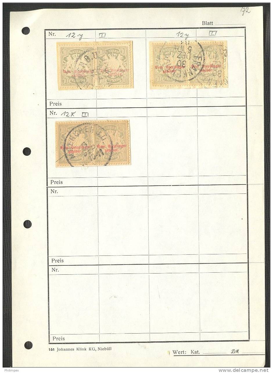 OLD GERMAN STATES, LOT  APPROVAL PAGES - BAVARIA and BADEN